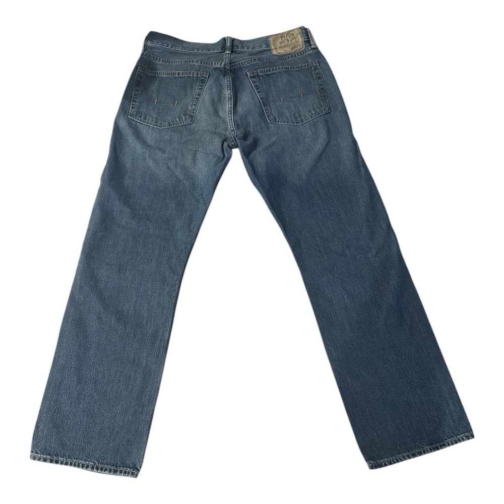 Men's RALPH LAUREN POLO Classic 867 Jeans Medium Wash Denim Size 33X30 - Picture 3 of 7